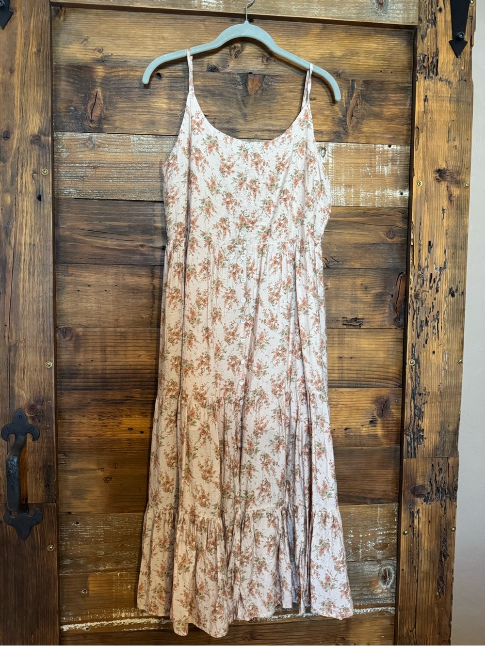 Floral Midi Sundress in Blush Pink